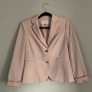 Calvin Klein Blush Pink Blazer